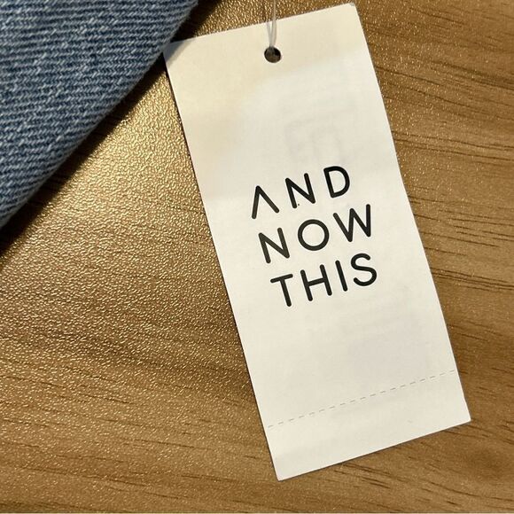 And Now This Macy’s The Mini Wide High Rise Relaxed Fit Cropped Jeans Size 25 - Picture 13 of 14